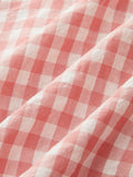 Off Shoulder Ruffle Gingham Mini Dress