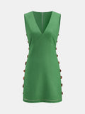 Amber Detail Cut-Out Mini Dress