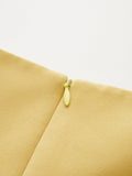 Square Neck Metal Detail A-Line Mini Dress