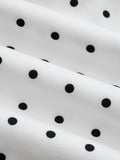 Cap Sleeve Polka Dot Fit Flare Maxi Dress