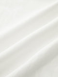 Metal Detail Cutout Linen Blend Midi Dress