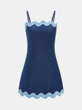 Scalloped Edge Cami Mini Dress