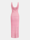 Sleeveless Bodycon Knit Maxi Dress