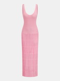 Sleeveless Bodycon Knit Maxi Dress