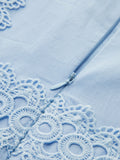 Lace Panel Sleeveless Midi Dress