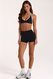 Soft Active Mini Shorts In Black