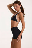 Soft Active Mini Shorts In Black
