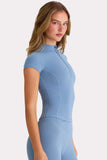 Soft Active Quarter-Zip Top In Marine