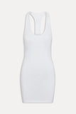 X Jennie Bianca Cotton Mini Dress - Optic White