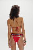 Dove Striped Bikini Bottom - Sandstone