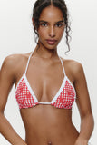 Nick Triangle Halter Bikini Top - Cupid