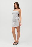 X Jennie Vera Strapless Mini Dress - Smoke Gray