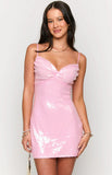 Honey Pink Sequin Mini Dress