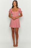 I'm Yours Red Gingham Mini Dress