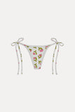 Mackenzie Beaded Cheeky Bikini Bottom - Cherry Picked