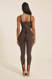 The Hourglass Corset Top in Brown