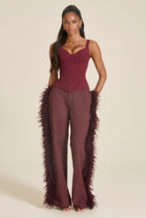 The Hourglass Corset Top in Wine