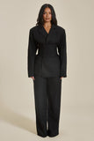 The Sandra Corset Blazer in Black