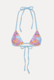 Nick Floral Triangle Bikini Top - Color Me
