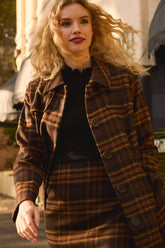 Wilma Check Coat