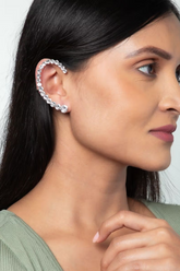 White Lies Stone Ear Cuff