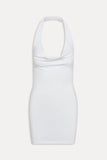 X Jennie Solo Halter Mini Dress - Optic White