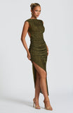 Aphrodite Midi Dress - Khaki