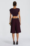 Ausra Bermuda Shorts - Plum