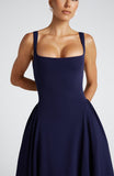 Betty Midi Dress - Navy
