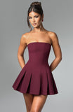 Bryony Mini Dress - Cherry Lacquer