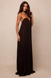Daydream Feeling Strapless Maxi Dress Chocolate