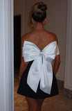 Delta Mini Dress - Black/White