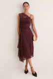 A.L.C. Marron Lace Gia Midi Dress