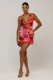 Cowl Neck Mini Dress in Bond