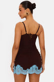 Hailey Brown Mini Dress – Brown Mini Dress