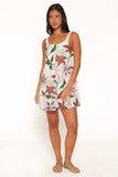 Farlie Mini Dress - Pink Floral
