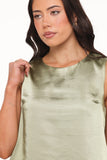 Gretel Mini Dress - Green/Cream