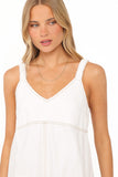 Kinley Mini Dress - White Denim
