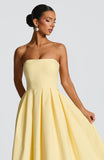Edith Midi Dress - Lemon
