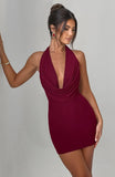 Fallon Mini Dress - Burgundy