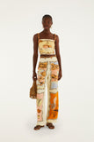 Multicolor Rio Souvenir Scarves Rope Detail Pants
