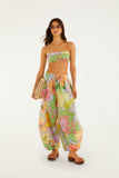 Multicolor Spring Affair Beaded Crop Top