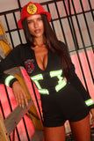 Fired Up Playsuit - Black