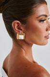 Kennedy Earrings - Ivory/Gold