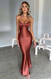 Malika Maxi Dress - Rust