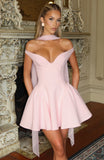 Marla Mini Dress - Blush