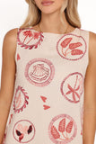 Cliona Shift Mini Dress - Vacay Print