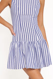 Marella Mini Dress - Blue Stripe