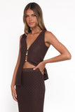 Asplie Knit Top - Espresso