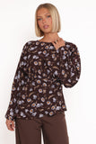 Calantha Top - Fall Floral